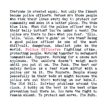 Police Officer Quotes Gift Print, 3 of 7