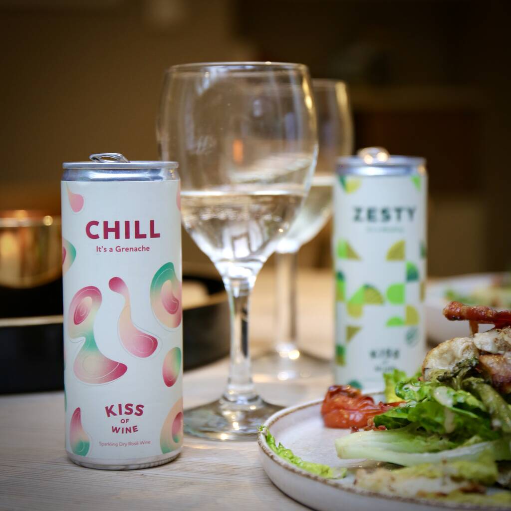 Sparkling Chill Rosé Canned Wine Event Pack By Kiss of Wine