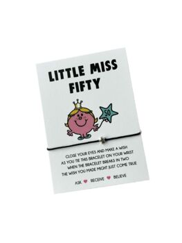 Little Miss 50 Wish Bracelet | Gift For 50th, 6 of 7