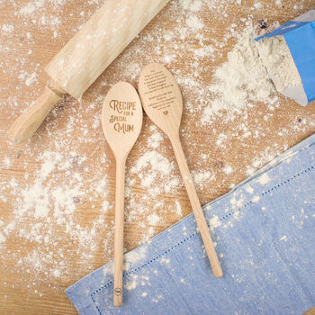 Recipe For A Special Mum Wooden Spoon Gift, 3 of 5