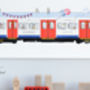 Personalised Boys Framed London Tube Train Print, thumbnail 3 of 8