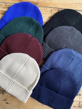 Personalised Embroidered Initial 'College' Beanie Hat, 7 of 9