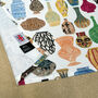 Vases And Ceramics Illustrated Tea Towel, thumbnail 3 of 4