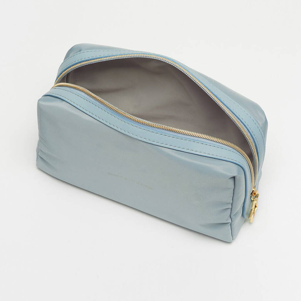 'Enjoy The Little Things' Makeup Bag In Powder Blue By Estella Bartlett ...