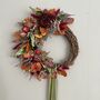Dahlia, Heather And Blackberry Mini Autumn Wreath, thumbnail 8 of 10