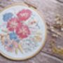 Peonies Embroidery Kit, thumbnail 5 of 12