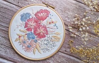 Peonies Embroidery Kit, 5 of 12