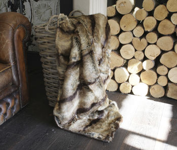 Luxurious Faux Fur Elk Throw By Ella James | notonthehighstreet.com