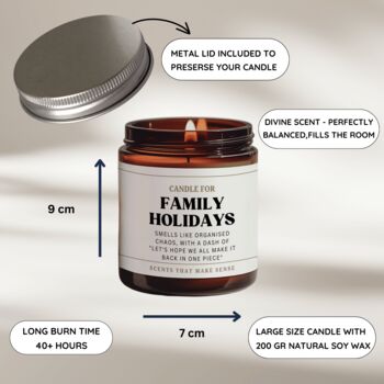 Funny Candle Birthday Gift For Her Family Holidays, 3 of 7