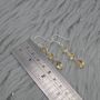 Citrine Teardrop Dangle Earrings: 925 Silver, thumbnail 4 of 9