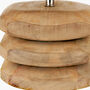 Natural Mango Wood Three Pebble Table Lamp, thumbnail 7 of 9