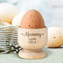 Personalised Stars Wooden Egg Cup, thumbnail 5 of 6