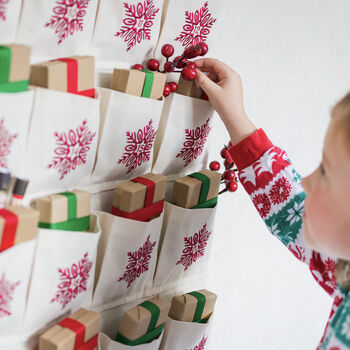 Personalised Embroidered Fabric Advent Calendar, 5 of 10
