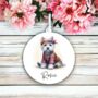 Personalised West Highland Terrier Hippie Decoration, thumbnail 1 of 2
