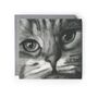 Close Up Cat Hand Drawn Greeting Card, thumbnail 1 of 4