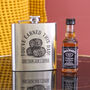 Personalised Whiskey Barrels Hip Flask And Alcohol Set, thumbnail 3 of 6