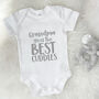 Grandma Gives The Best Cuddles Personalised Babygrow, thumbnail 3 of 9
