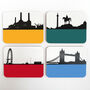 London Set Of Eight Matching Table Mats And Coasters, thumbnail 11 of 11