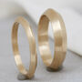 9ct Gold Ring Hand Carved Thick Band, thumbnail 4 of 11