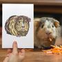 Personalised Full Body Guinea Pig Portrait Print, thumbnail 1 of 11