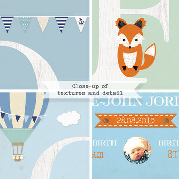 Personalised New Baby Boy Prints, 7 of 7