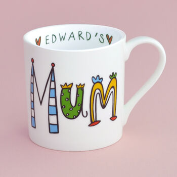 Personalised Mum Mug, Fine Bone China, 3 of 4