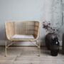 Natural Rattan Accent Chair, thumbnail 1 of 2
