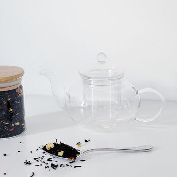 Small Clear Glass Infuser Teapot, 4 of 10