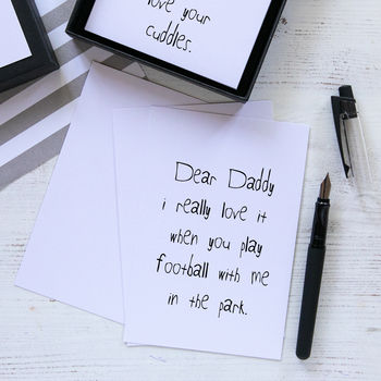 Personalised 10 Things I Love About Daddy Notes, 6 of 6
