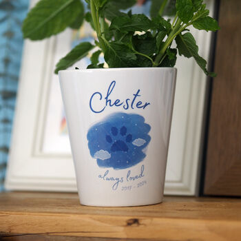 Personalised Pet Sympathy Flower Pot Gift, 2 of 3