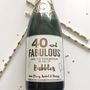 Personalised 40 And Fabulous Champagne/Prosecco Label, thumbnail 2 of 6