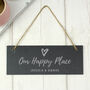 Personalised Our Happy Place Home Sign, thumbnail 1 of 2
