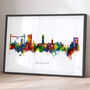 Newport Skyline Cityscape Art Print, thumbnail 1 of 12