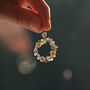 Statement Pearl Gemstone Floral Inspired Drop Earrings, thumbnail 3 of 8