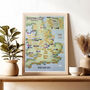 Personalised Scratch Off UK 92 Football Grounds Print, thumbnail 5 of 12