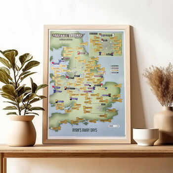 Personalised Scratch Off UK 92 Football Grounds Print, 5 of 12