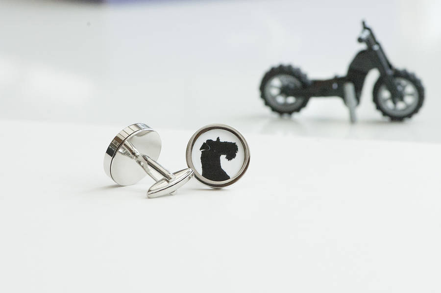Image of Wire Fox Terrier Dog Cufflinks