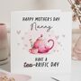 Personalised Nanny Mother's Day Teapot Pun Card, thumbnail 1 of 7