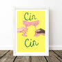 Cin Cin Celebration Cocktail Art Print, thumbnail 7 of 10