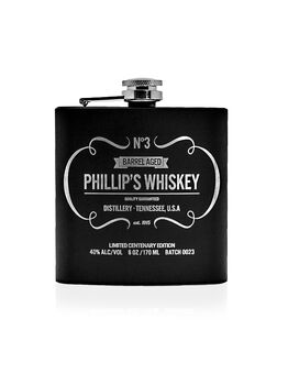 Personalised Whiskey Vintage Hip Flask, 2 of 12