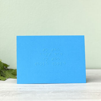 Braille Best Dad In The Whole World Personalised Card, 4 of 4