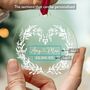 Personalised Wedding Ornament Custom Names And Date, thumbnail 6 of 8