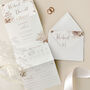 Dried Floral Concertina Wedding Invitations, thumbnail 1 of 4