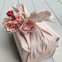 Reusable Furoshiki Gift Wrap Natural Linen Cloth, thumbnail 7 of 10