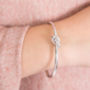 Friendship And Love Knot Bangle, thumbnail 1 of 4