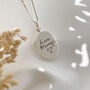 Sterling Silver Handwriting Oval Locket Necklace, thumbnail 2 of 9