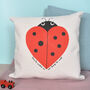 Children's Personalised Ladybird Cushion, thumbnail 1 of 3