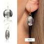 Abstract Circle Earrings | Four Colours Available, thumbnail 2 of 7