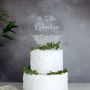 Personalised Wedding Cake Topper With Lace Design, thumbnail 9 of 9