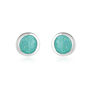 Sparkly Turquoise Enamel Studs, thumbnail 1 of 3